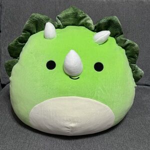 Tristan The Green Triceratops Squishmallows 16" Rare Plush Kellytoy